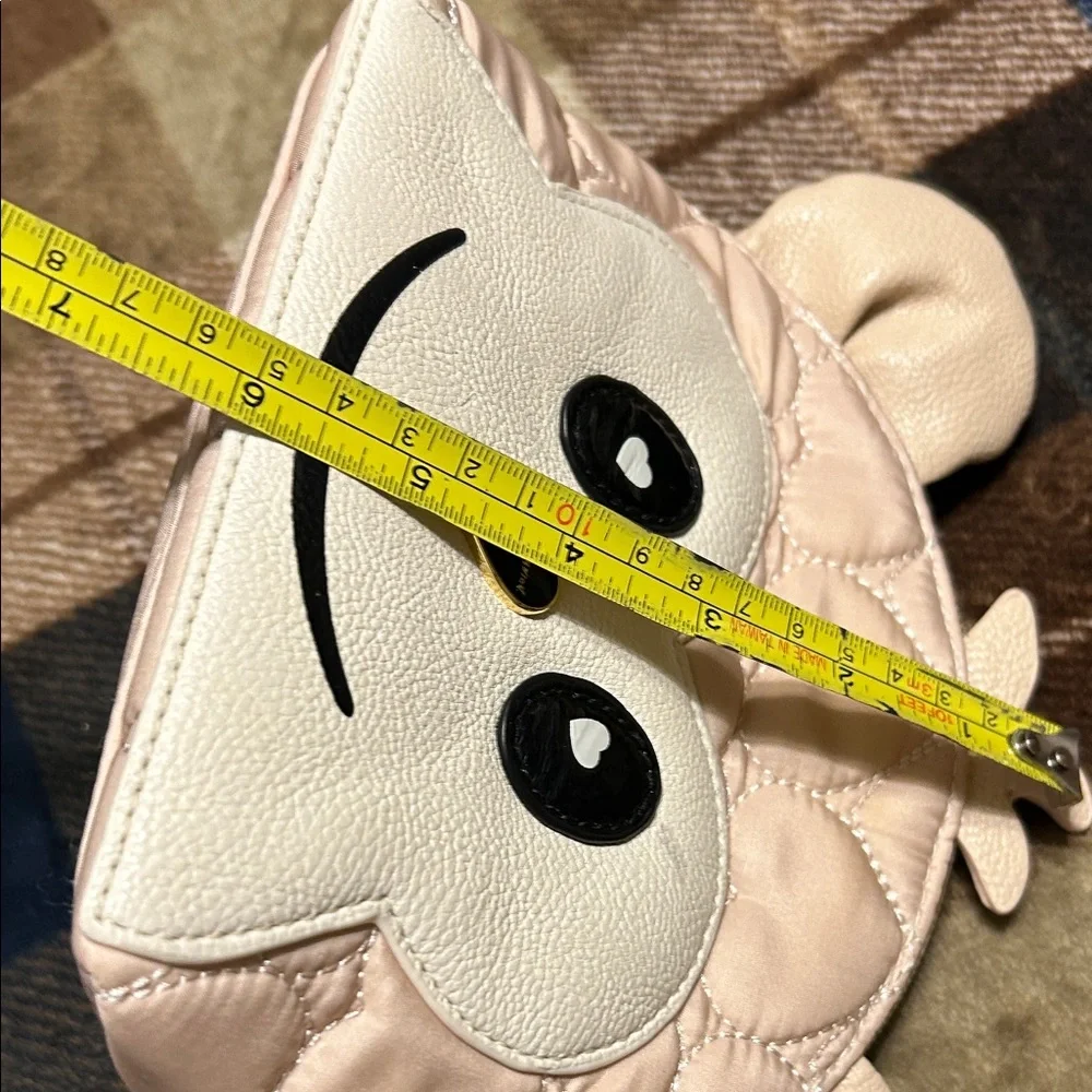 Betsey Johnson Pink Monkey Face Quilted Bag givie - Picture 9 of 14